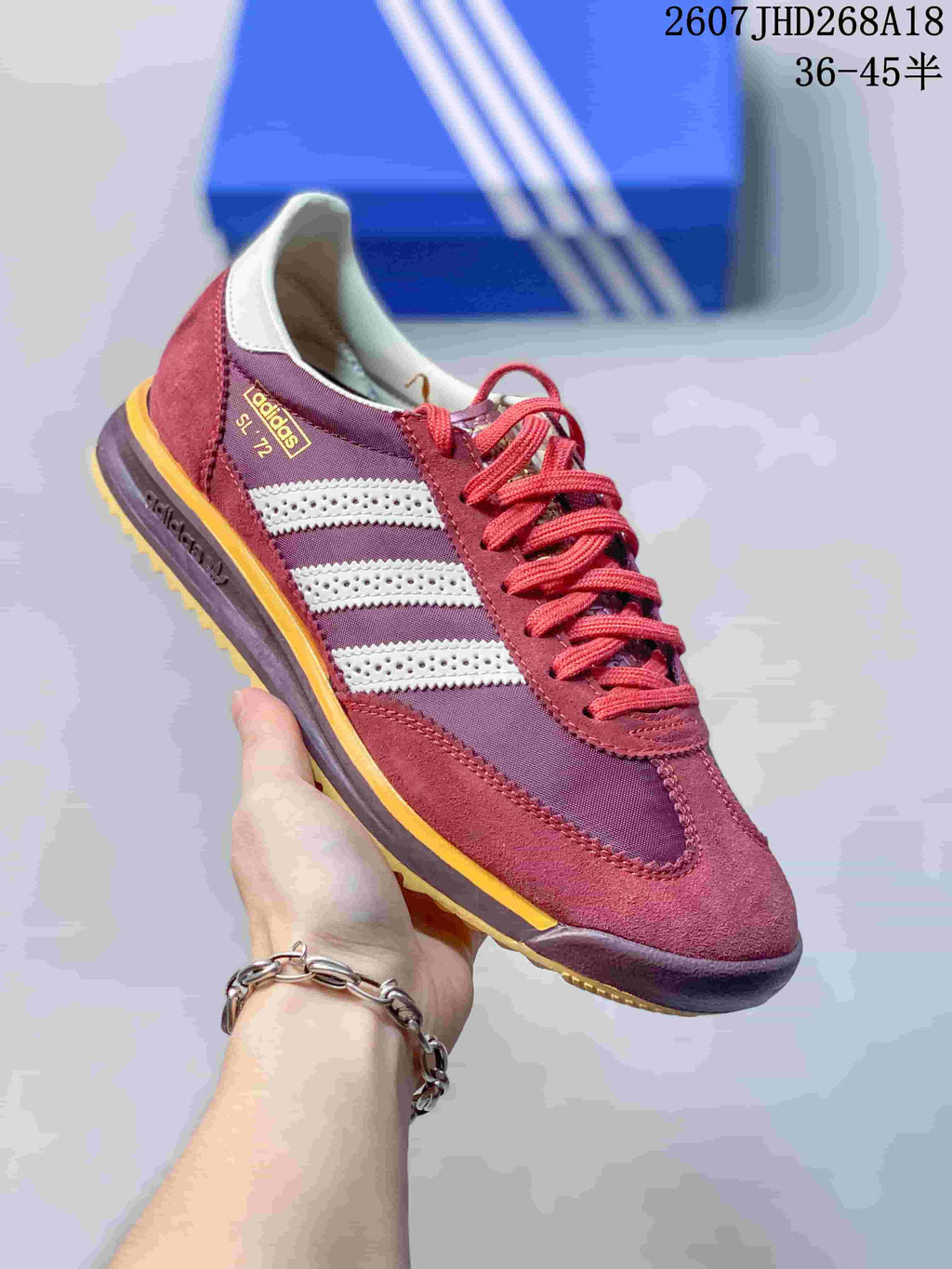 adidas Originals SL 72 Bob Marley Sneakers Burgundy