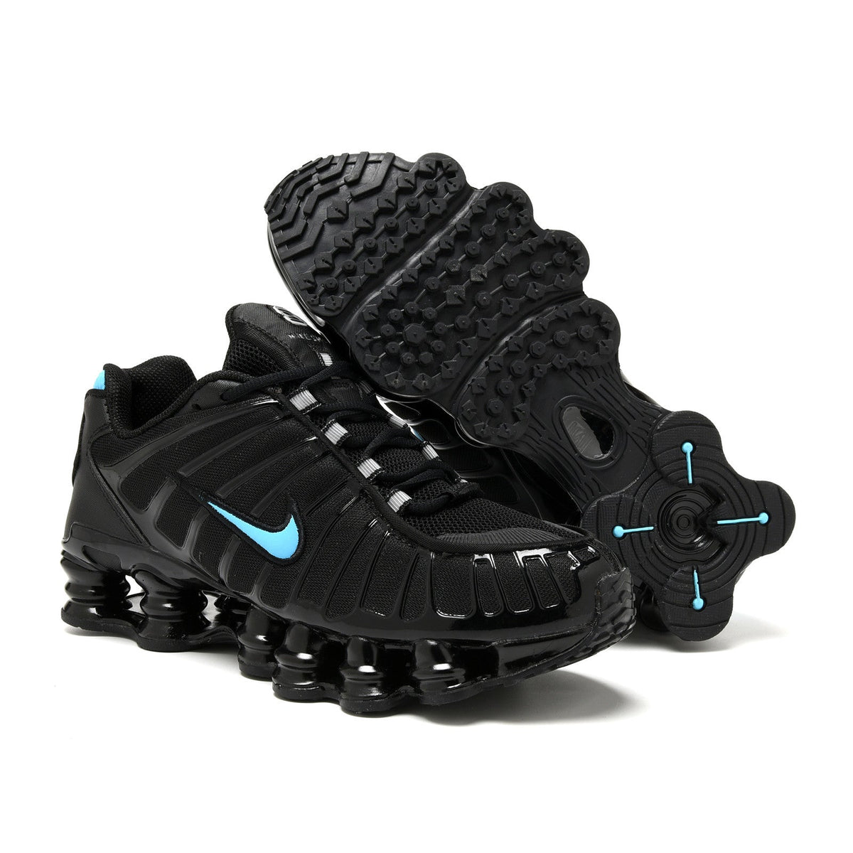 Nike Shox TL Black and Blue Sneakers