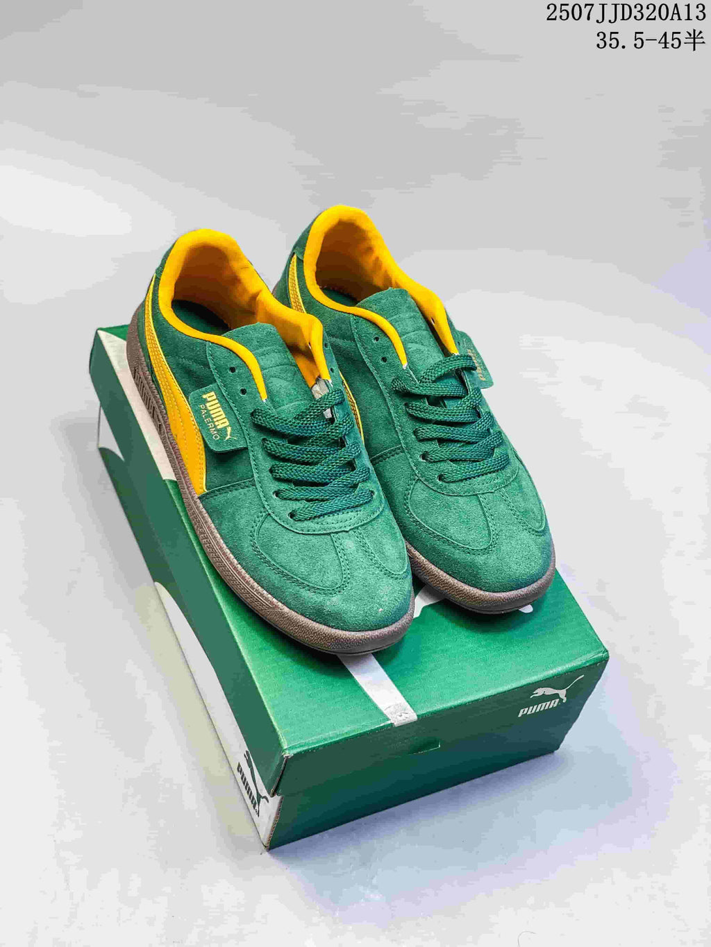 PUMA Palermo Green and Yellow Sneakers 2507JJD320A13