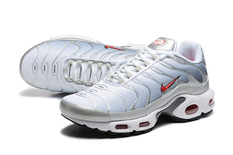 Nike Air Max Plus Sneakers White Silver Red