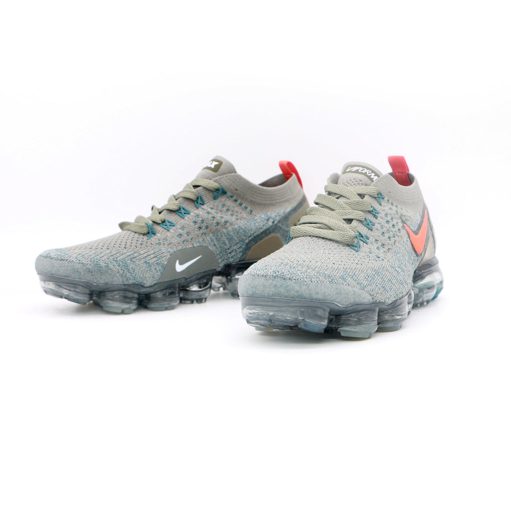 Nike Air VaporMax Flyknit Sneakers Grey Coral
