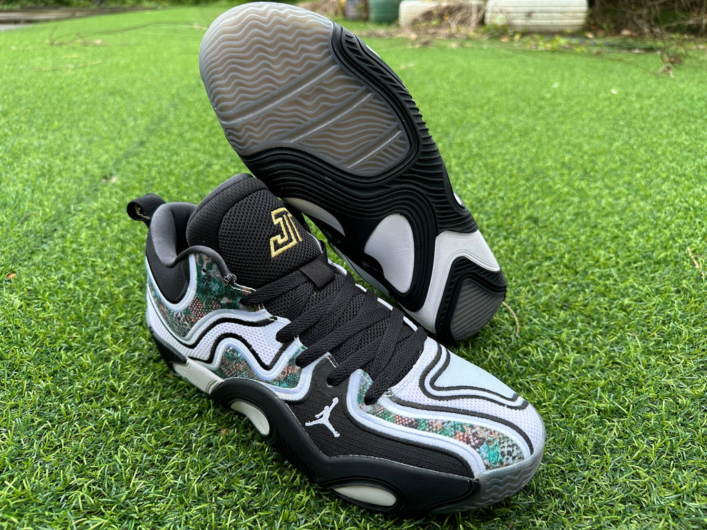 Jordan Heir Series 4 Basketball Shoes White Black Gold