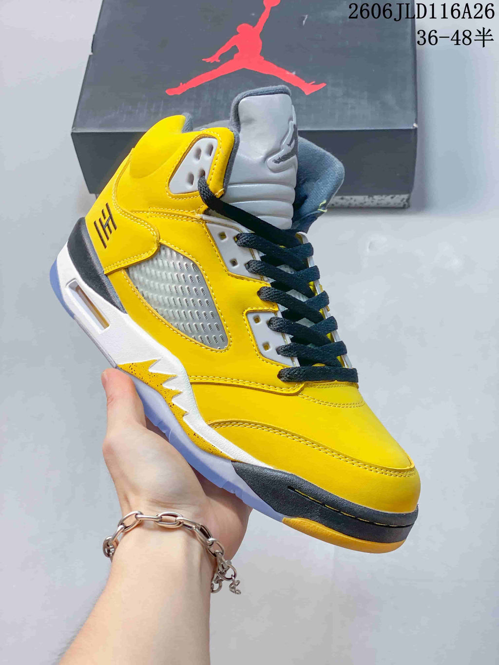 Jordan Air Jordan 5 Retro High Yellow Basketball Sneakers