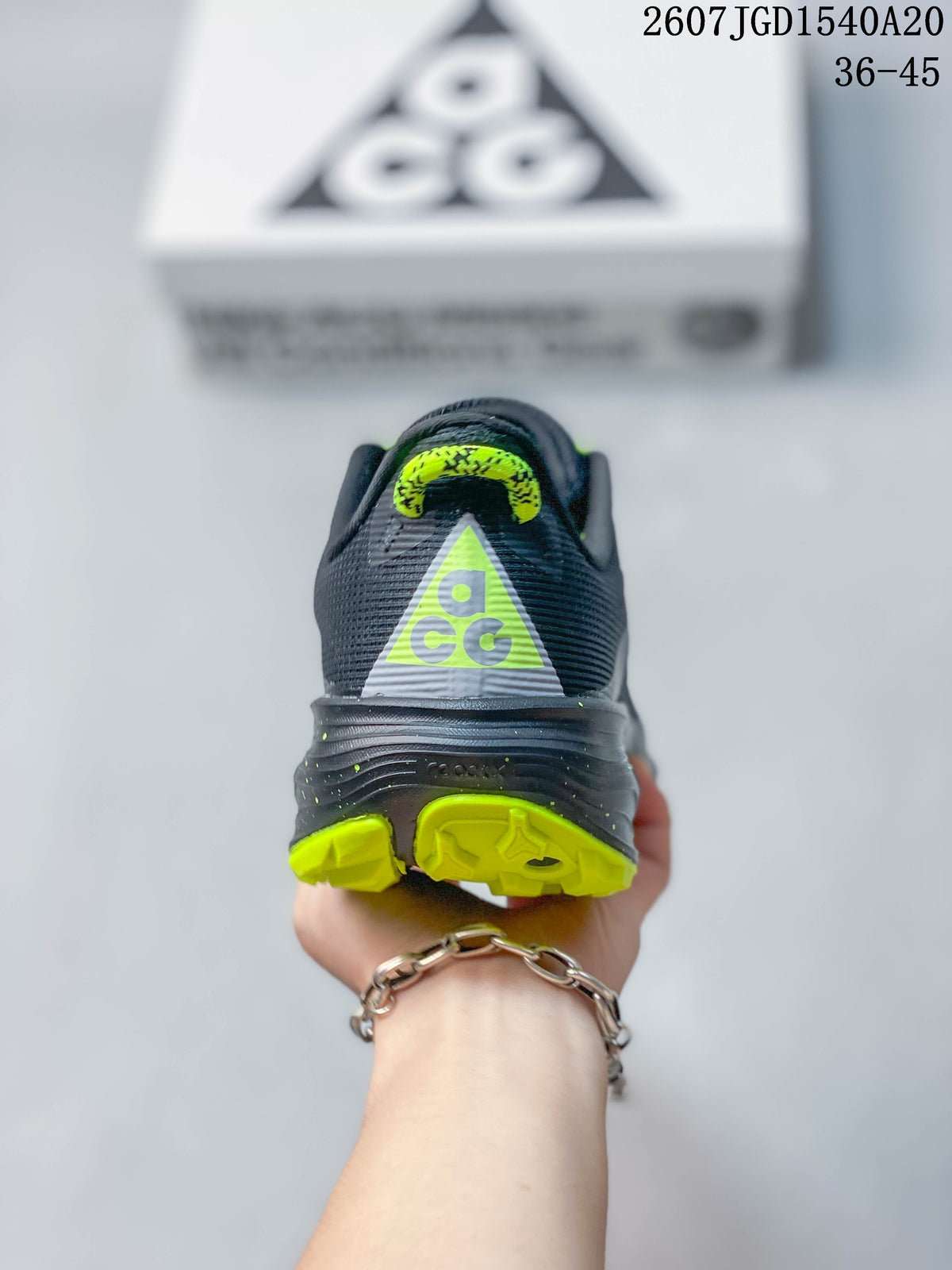 Nike ACG Pegasus Trail Sneakers Dark Gray Neon Green HV8116-400