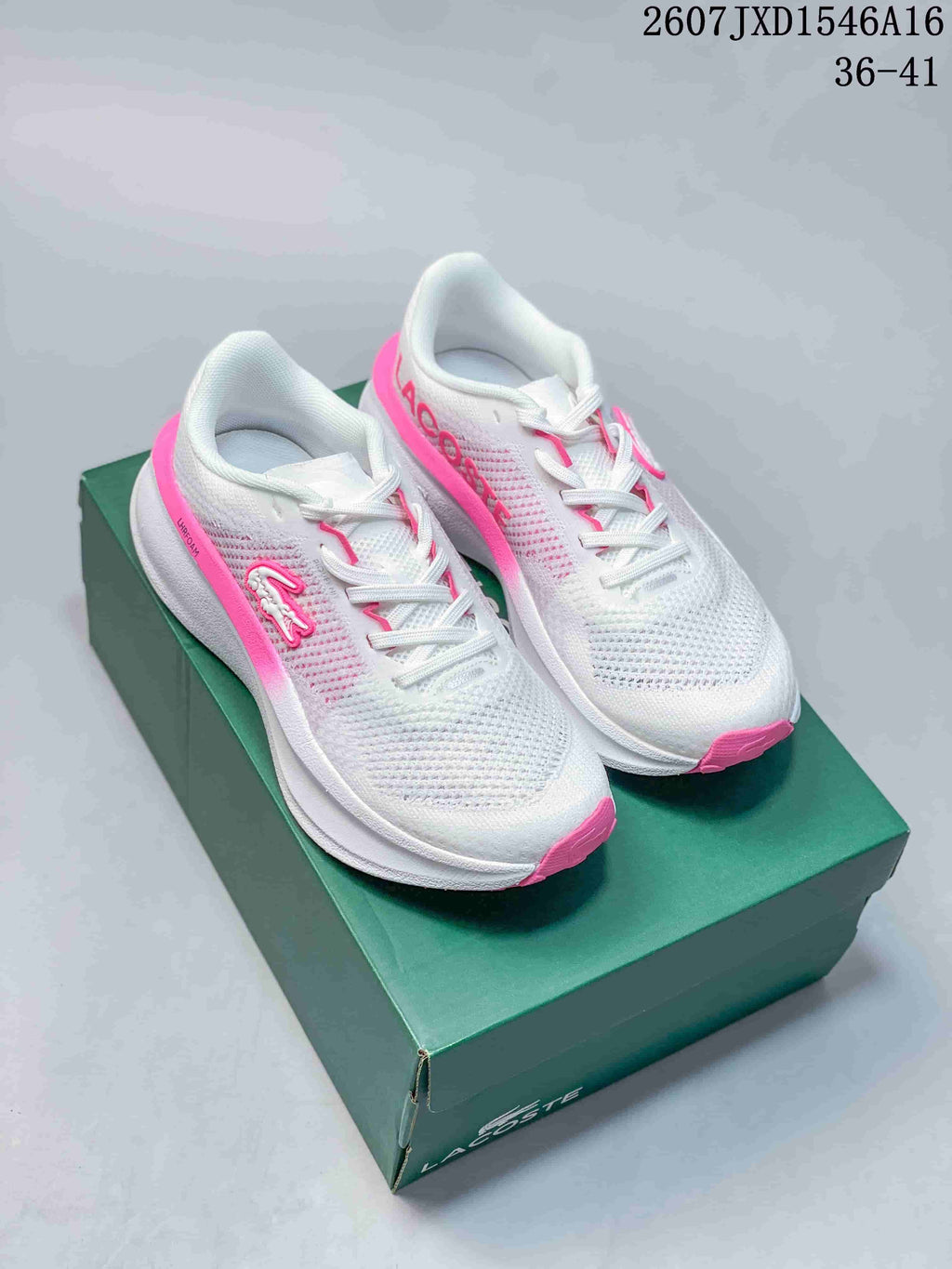 Lacoste Neo Run Sneakers White and Pink
