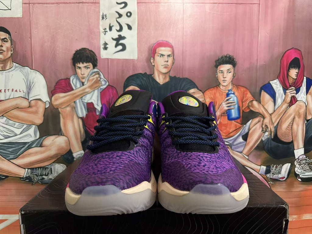 Nike Basketball Shoes in Purple, Navy and Volt