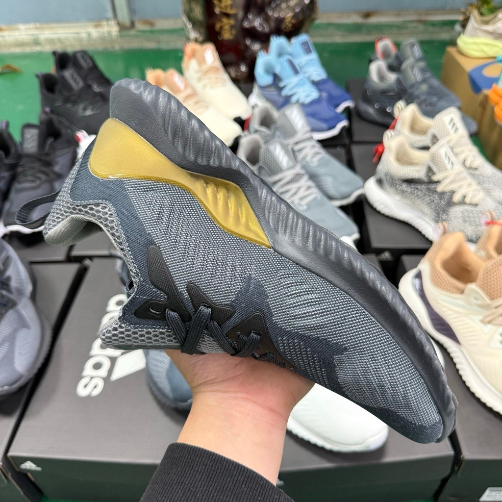 adidas Alphabounce CG4762 Sneakers, Grey and Gold