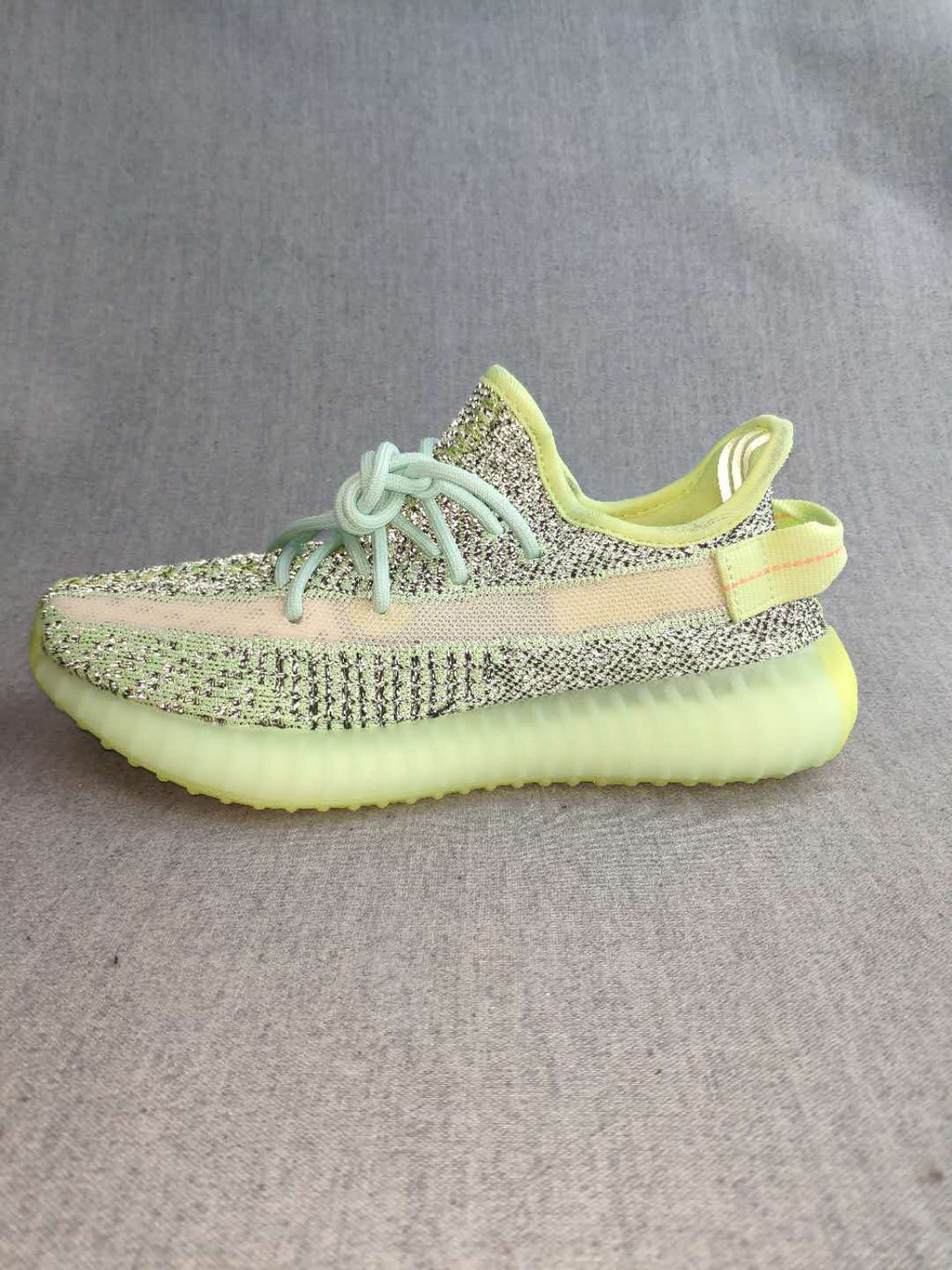 Yeezy 350 V2 Knit Sneakers in Lime Green and Mint
