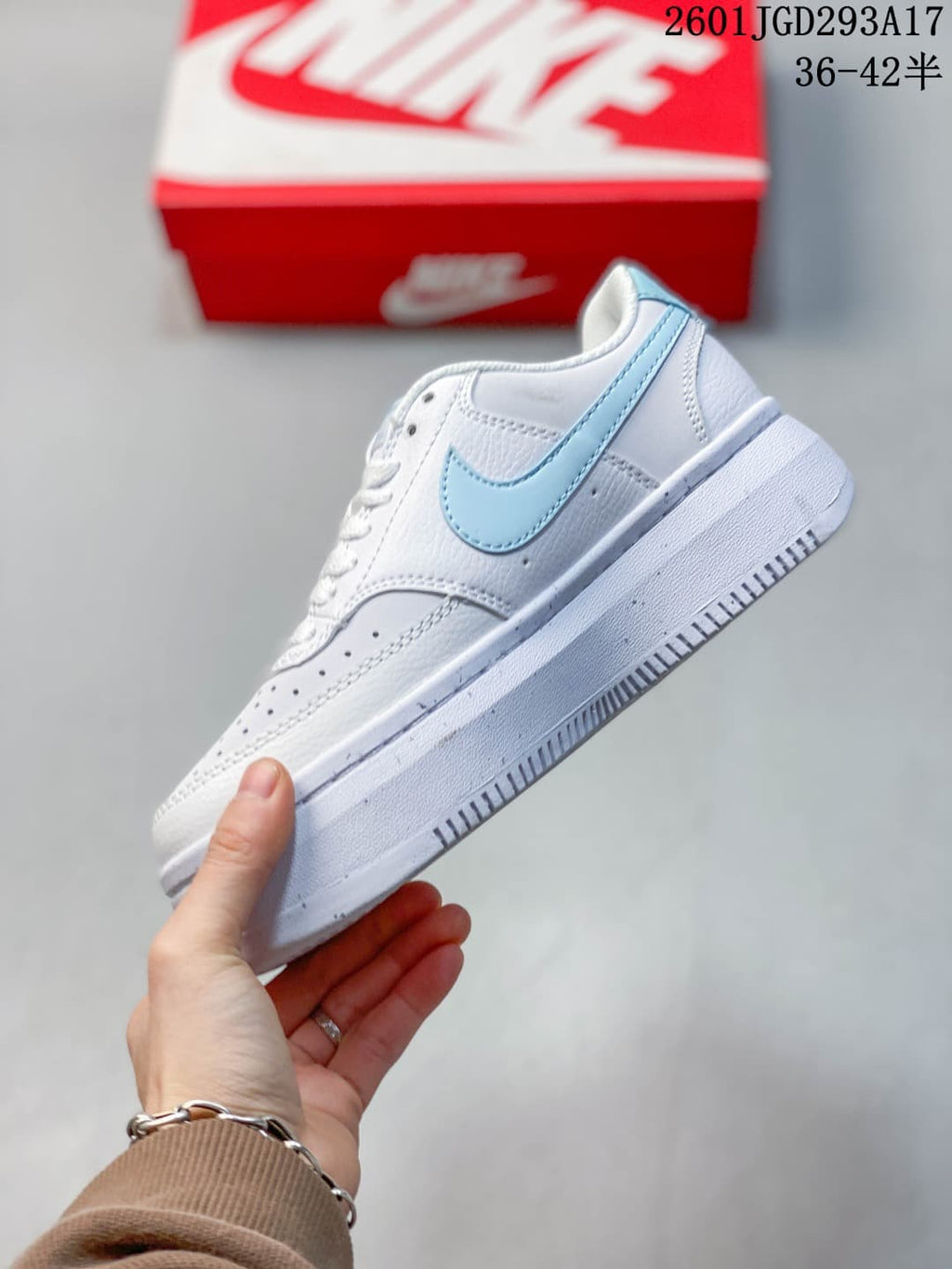 Nike Court Vision Alta White Light Blue Sneakers DZ5394-101