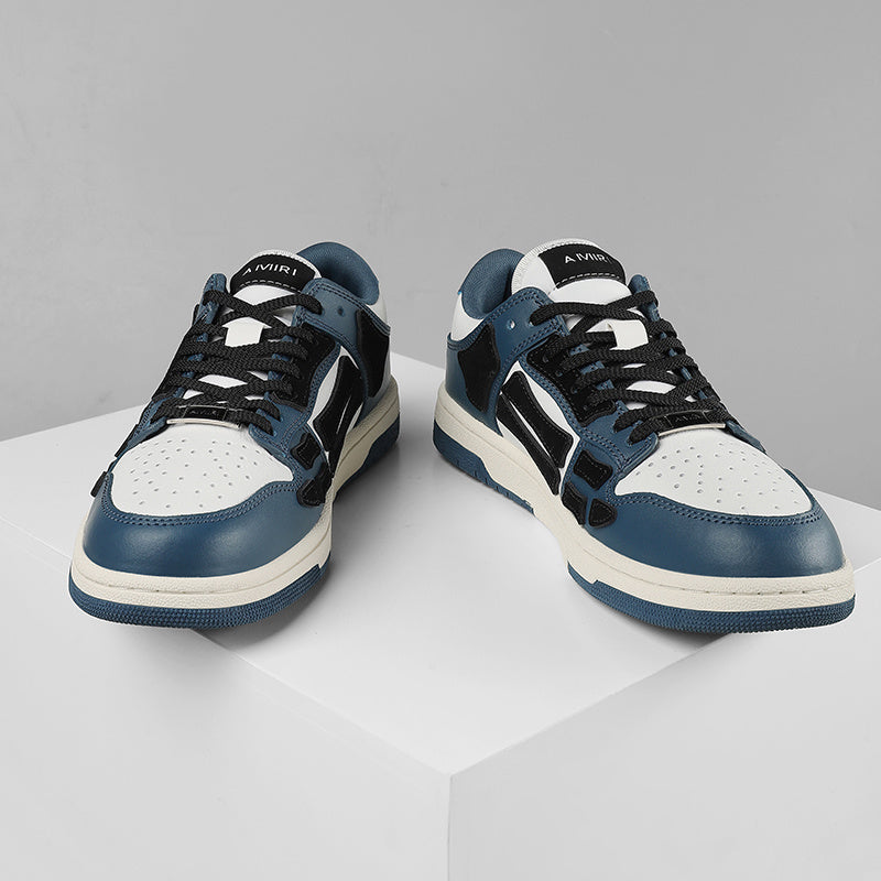 AMIRI Low-Top Sneakers in Navy, White and Black