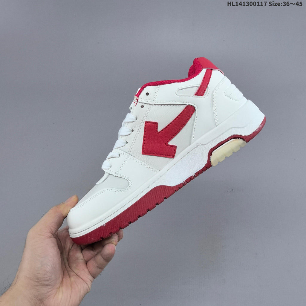 Off-White Arrow Low-Top Sneakers in White