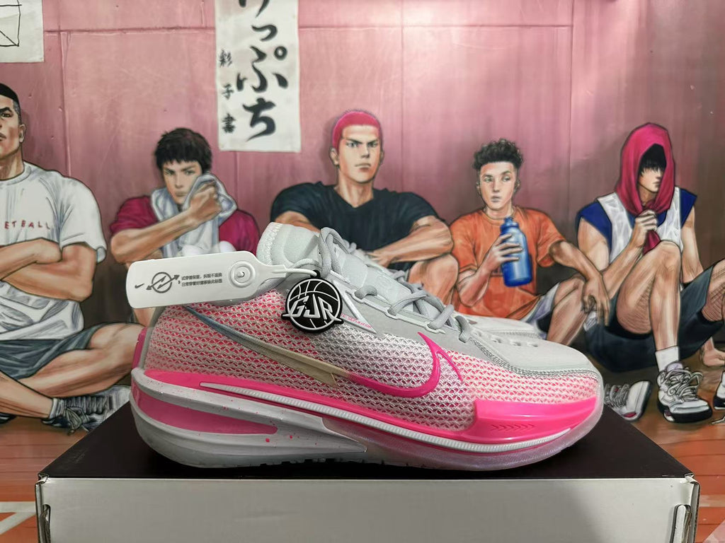 Nike GT Basketball Shoes in Gray and Pink