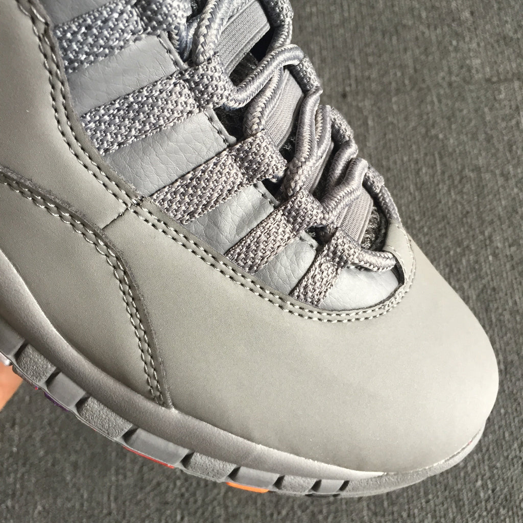 Jordan Air Jordan 10 Retro Gray Multicolor Sneakers