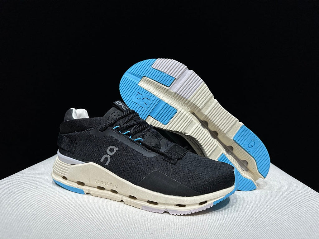 On Cloudnova 2 Black Blue Sneakers