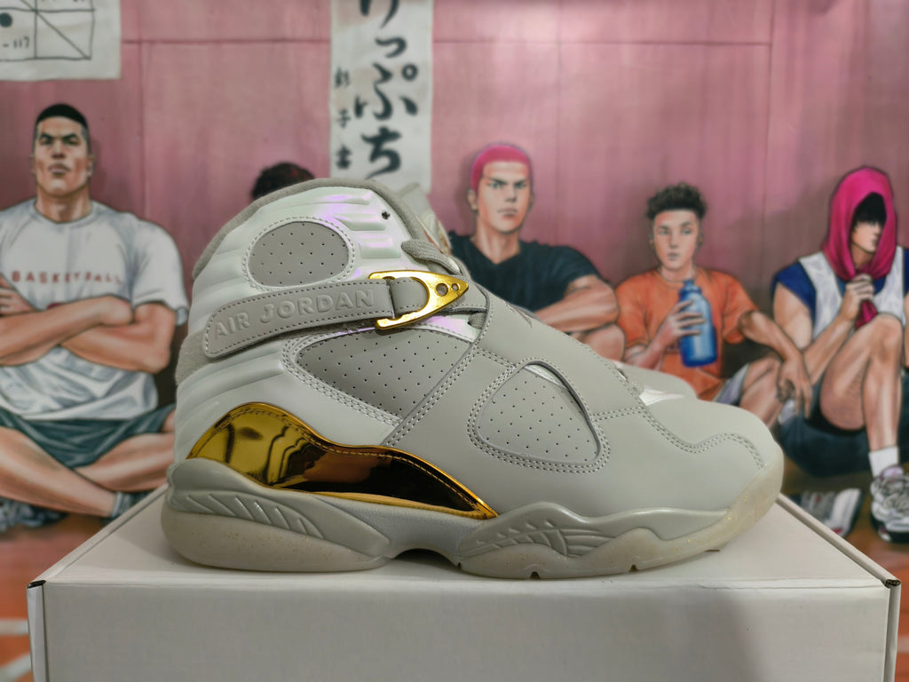 Jordan Air Jordan 8 Champagne Gold High-Top Sneakers