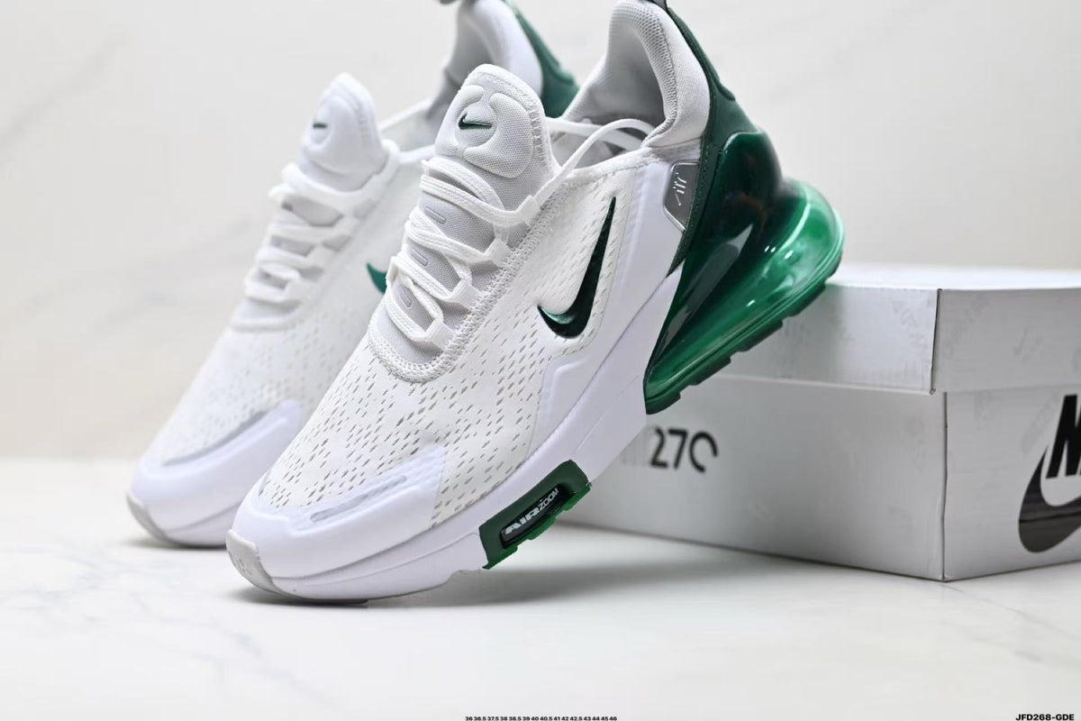 Nike Air Max 270 White and Green Sneakers IO9884-109