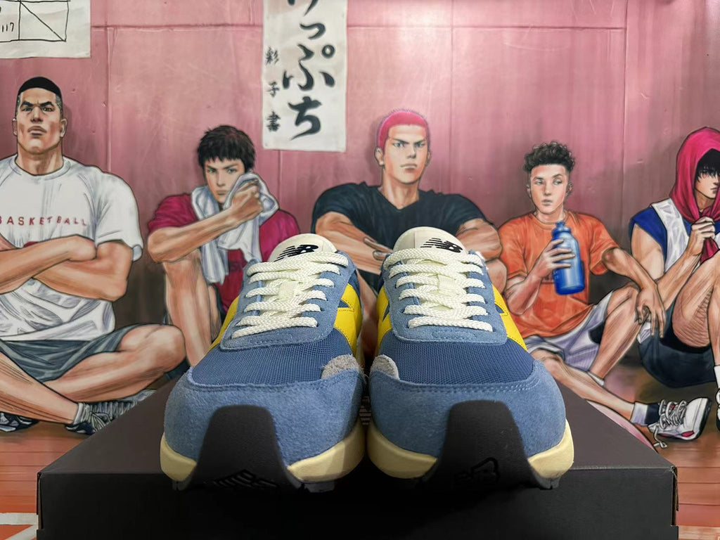 New Balance U370 Blue and Yellow Sneakers