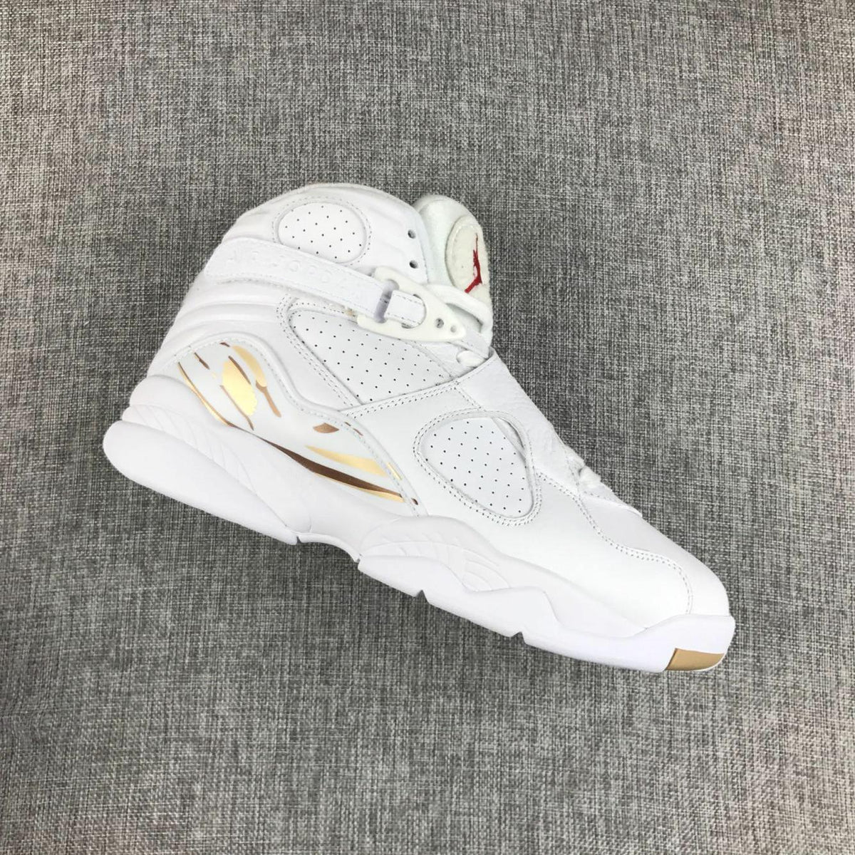 Air Jordan 8 Retro OVO White Metallic Gold Sneakers