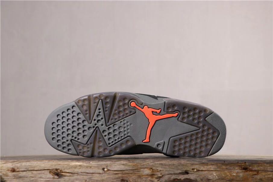 Jordan Air Jordan 6 PSG Black and Grey High-Top Sneakers