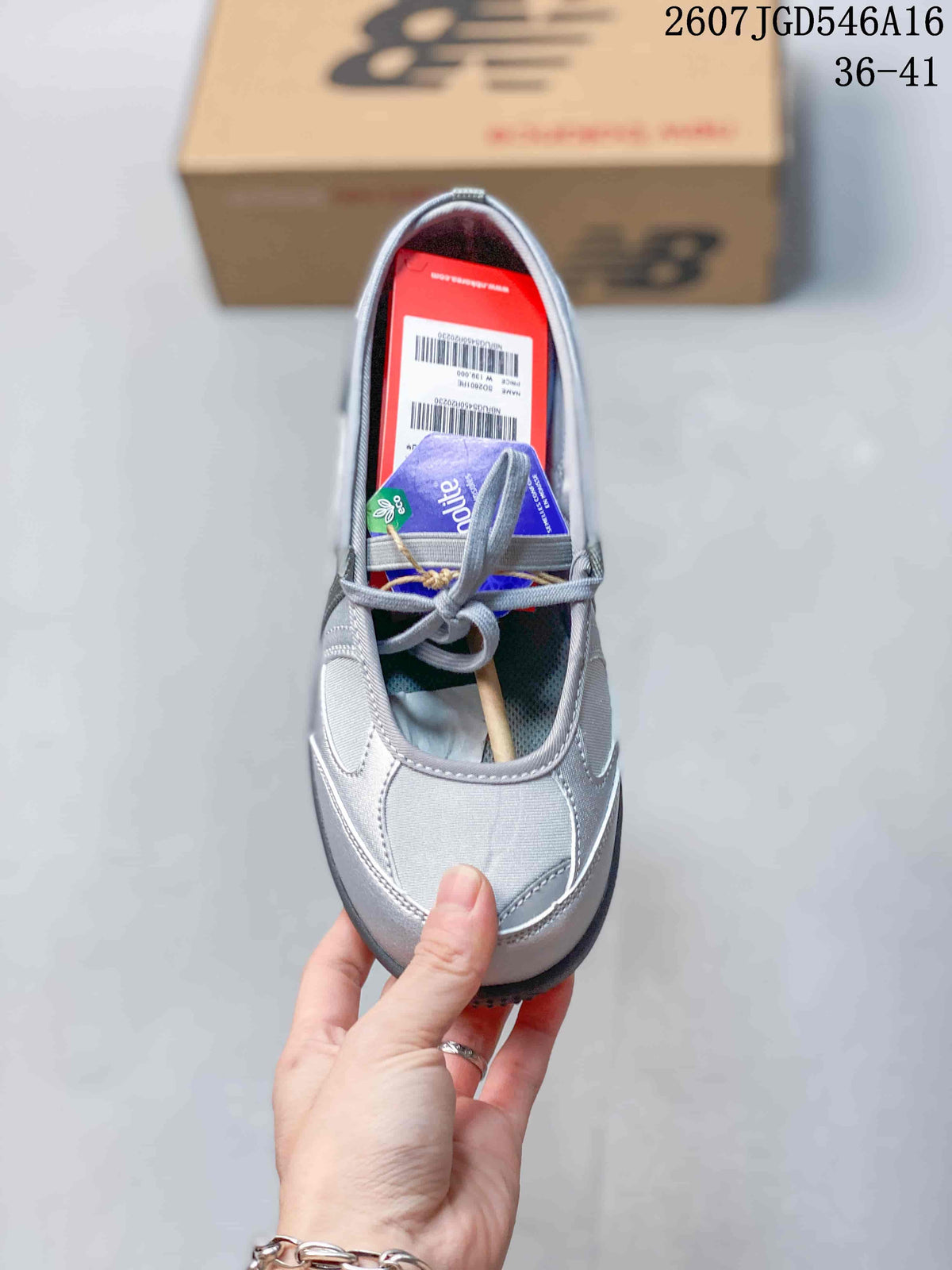 New Balance Flat Breeze Women's Silver Mary Jane Sneakers