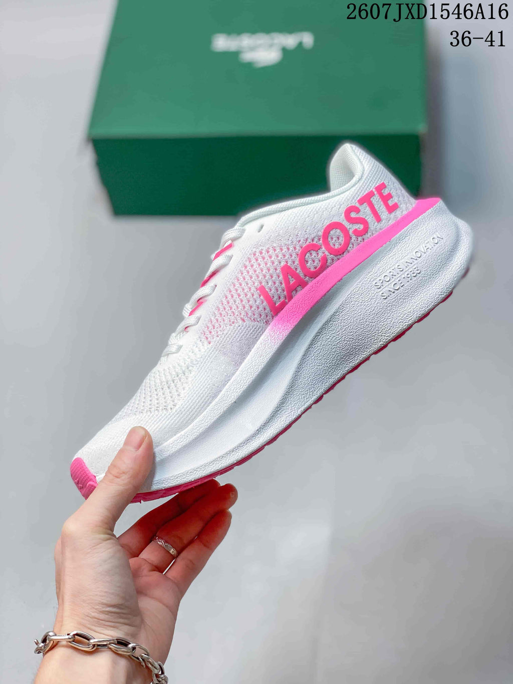 Lacoste Neo Run Sneakers White and Pink