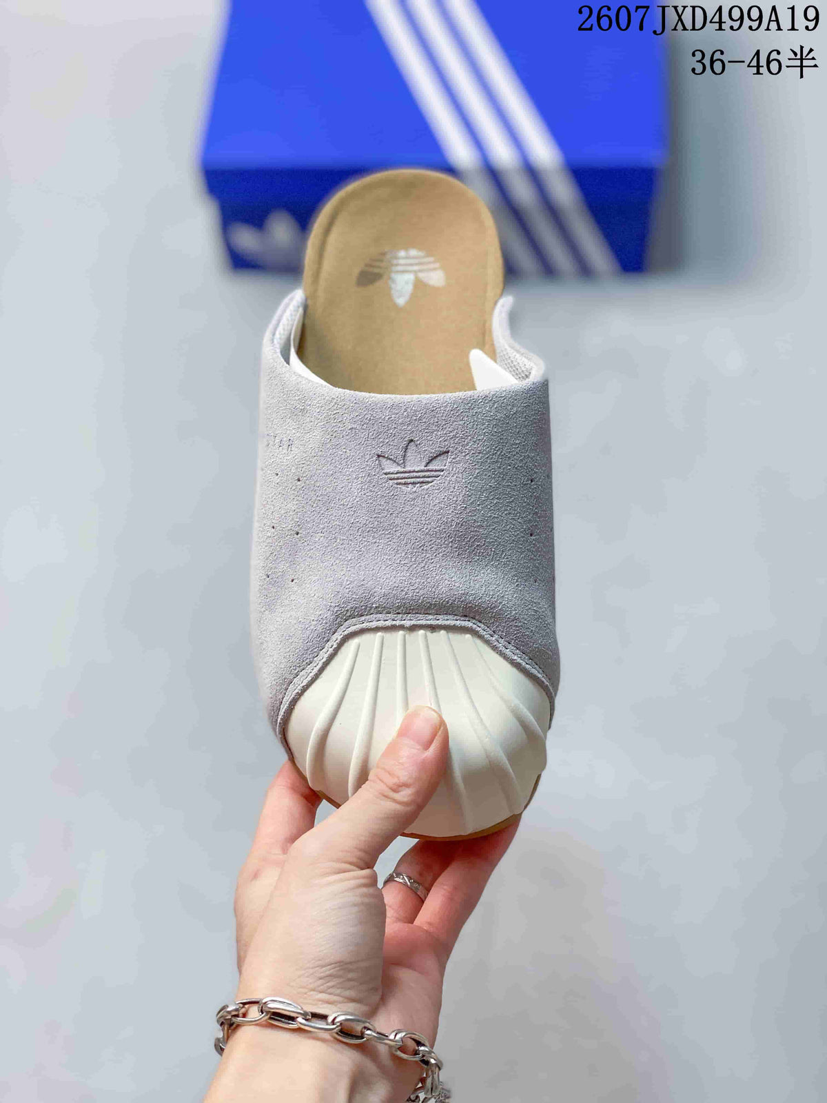 adidas Adimule Mule Slides Grey White 2607JXD499A19