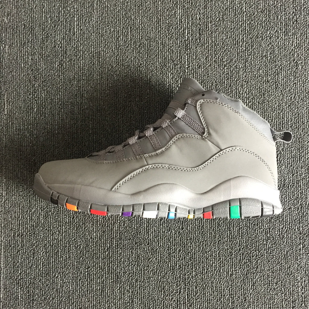 Jordan Air Jordan 10 Retro Gray Multicolor Sneakers