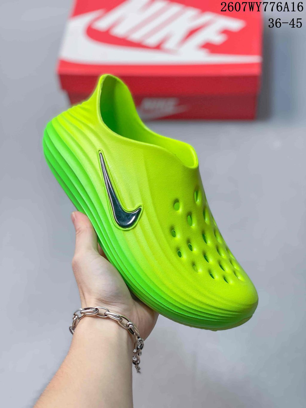 Nike ReactX Rejuven8 Clogs Neon Green 2607WY776A16