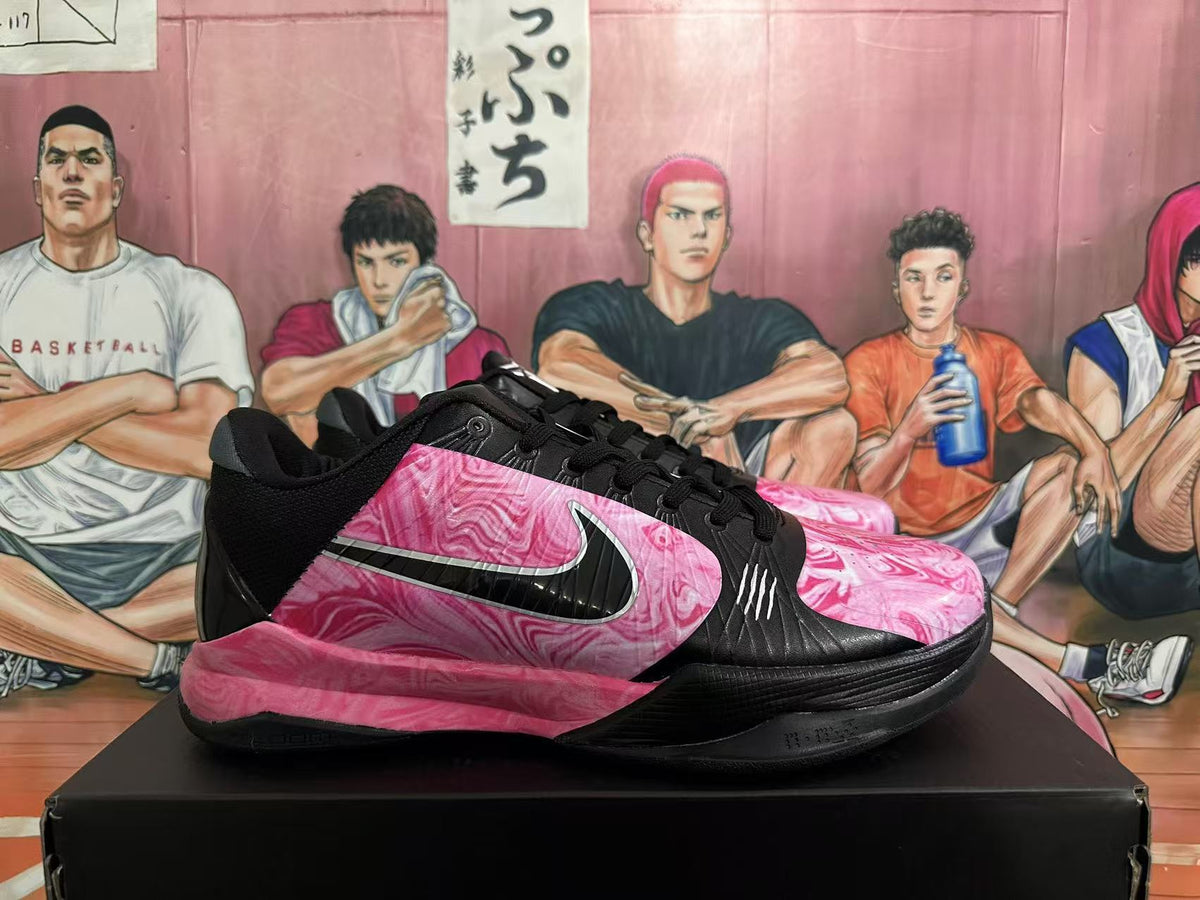 Nike Kobe Basketball Shoes Black and Pink Marble
