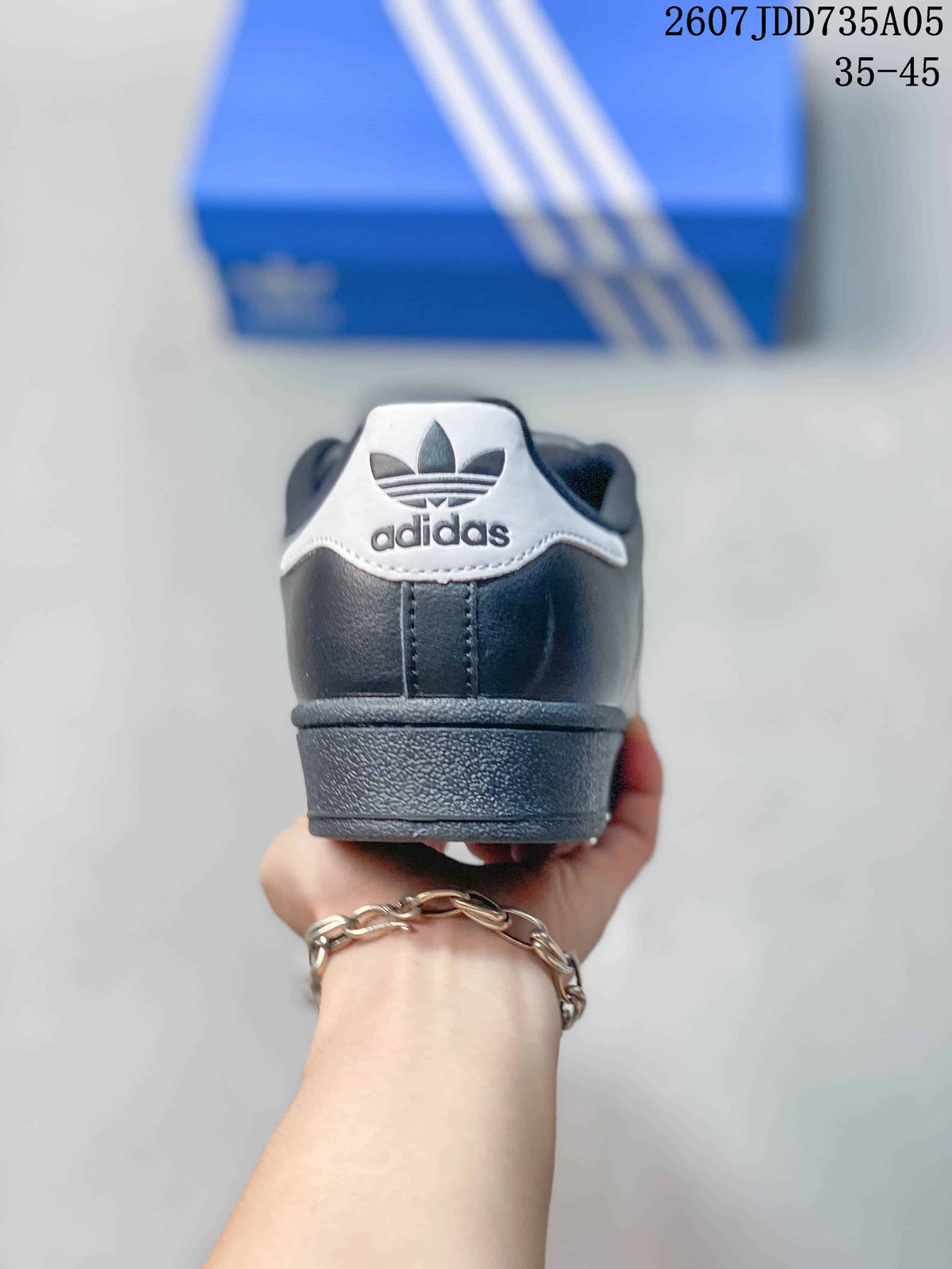 Adidas Superstar Black White Shell-Toe Sneakers 2607JDD735A05