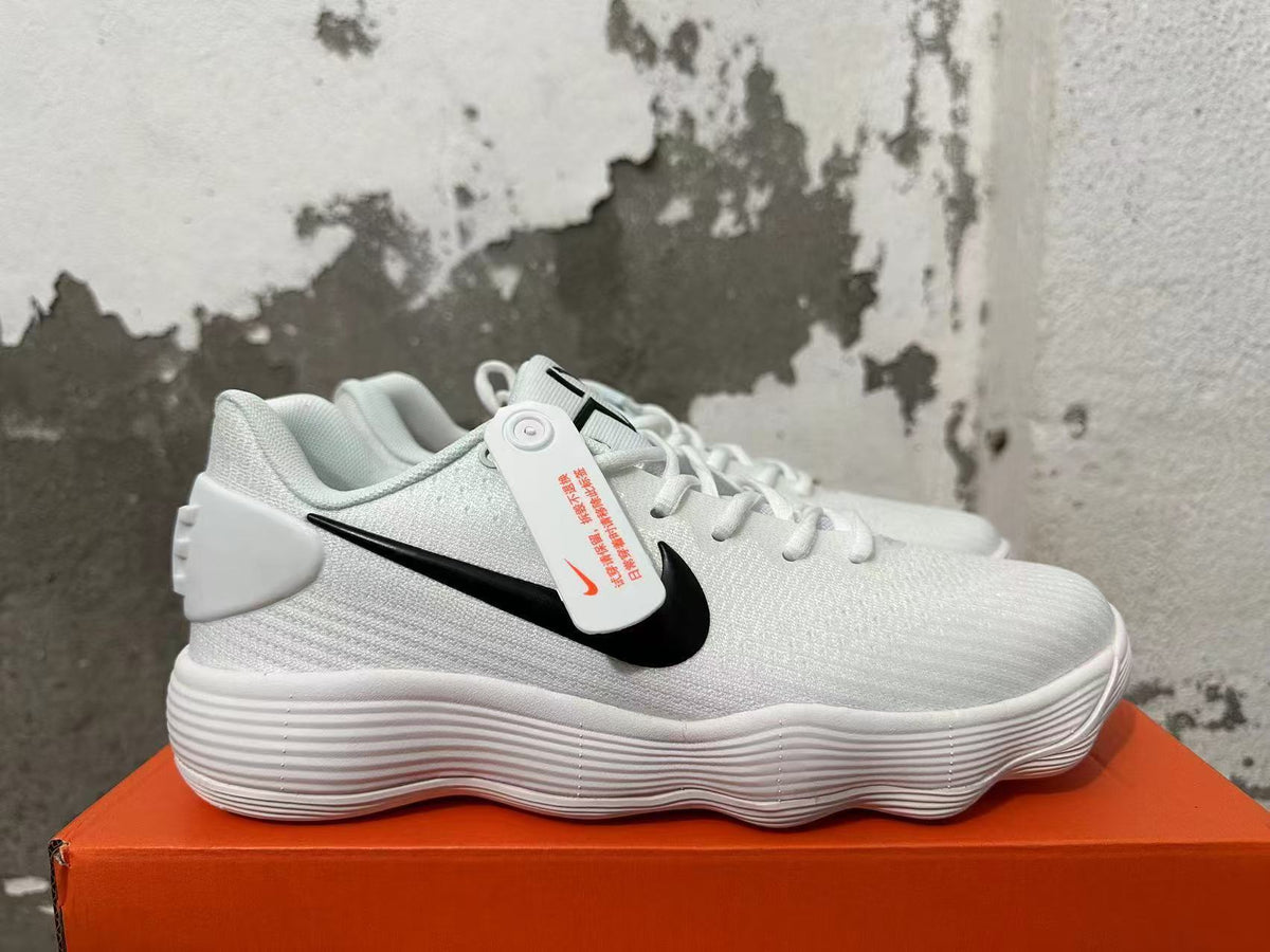 Nike White Basketball Shoes with Black Swoosh