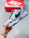Nike Air Monarch IV Sneakers White Navy Silver 415445-102