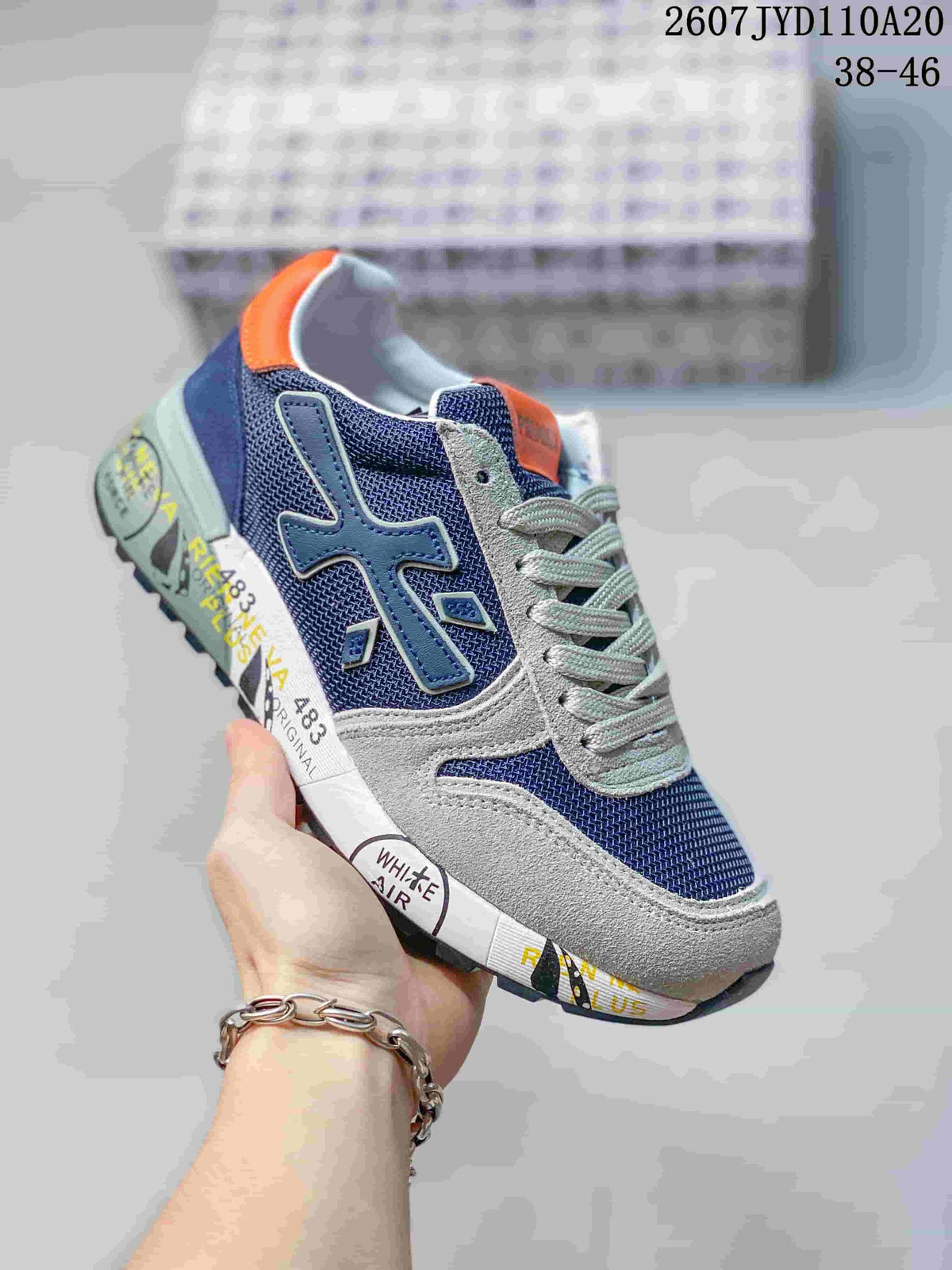 Premiata 712500UOI Men's Retro Casual Sneakers