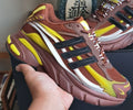Brown and Yellow Chunky Mesh Sneakers