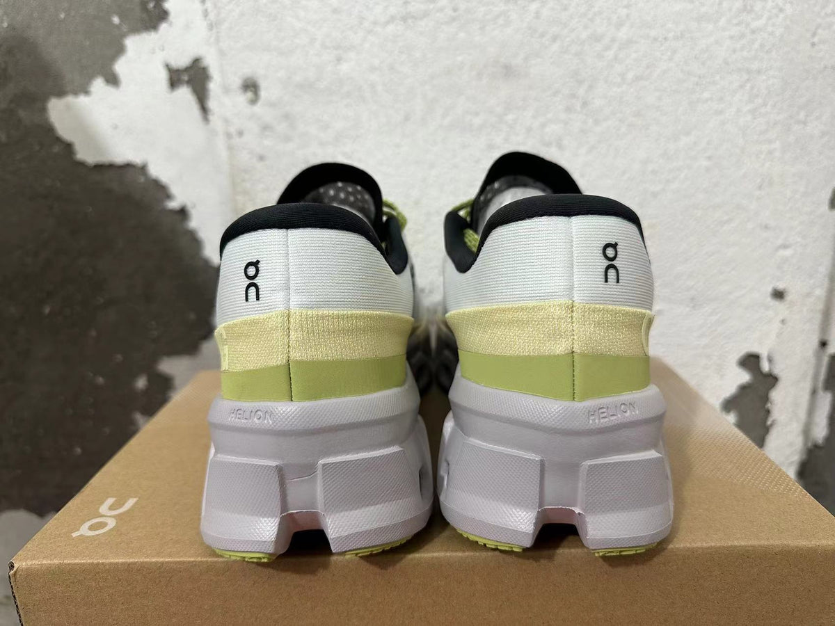 On Running Cloudmonster 2 Sneakers, White and Lime