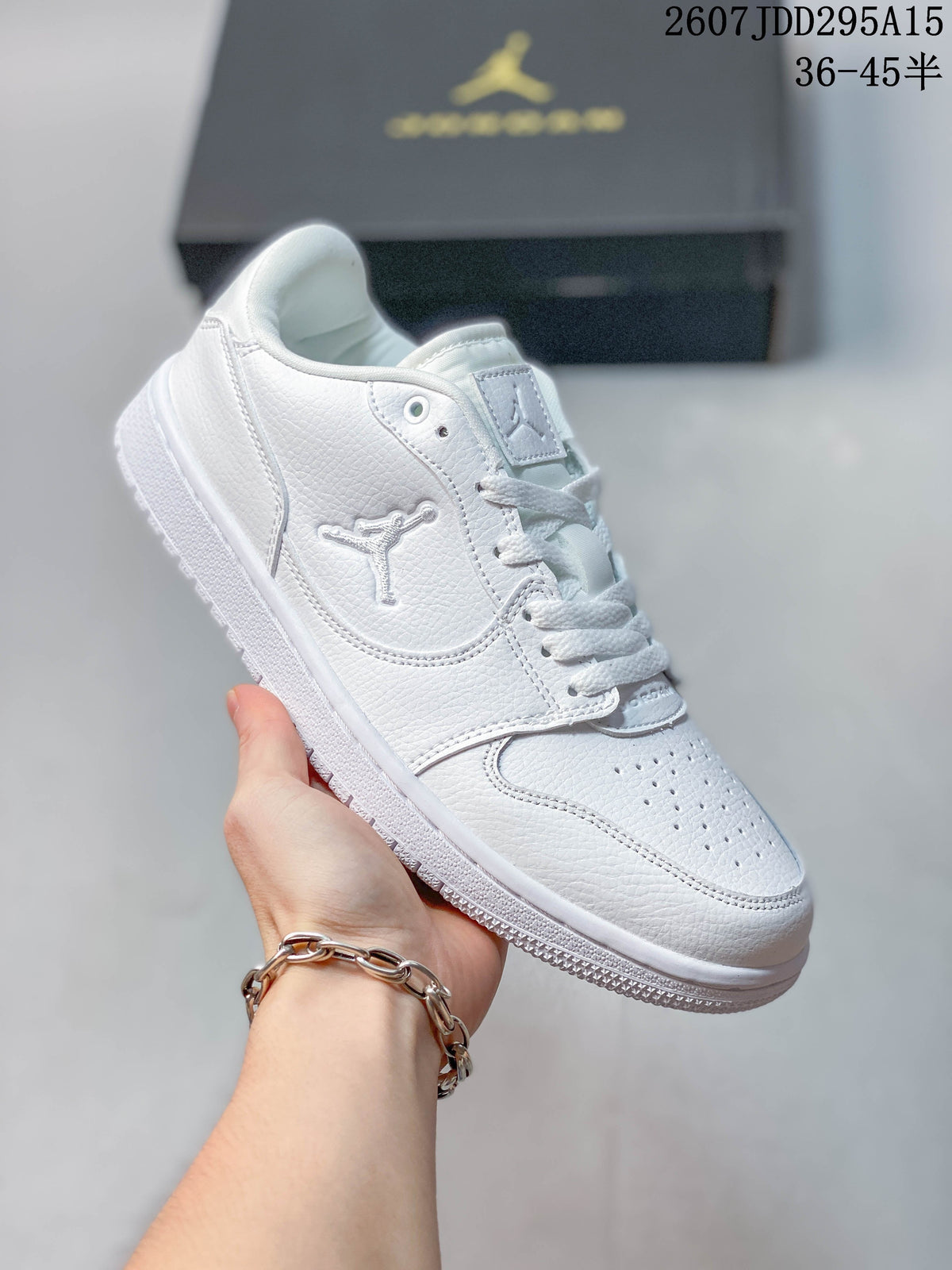 Nike Air Jordan 1 Low White Sneakers 2607JDD295A15
