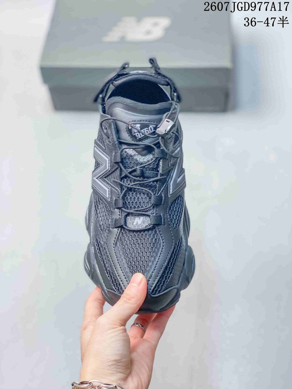 New Balance 9060 Mule Sneakers Black Gray Style 2607JGD977A17