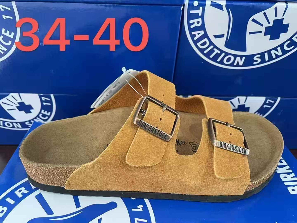 Birkenstock Arizona Suede Two-Strap Sandals