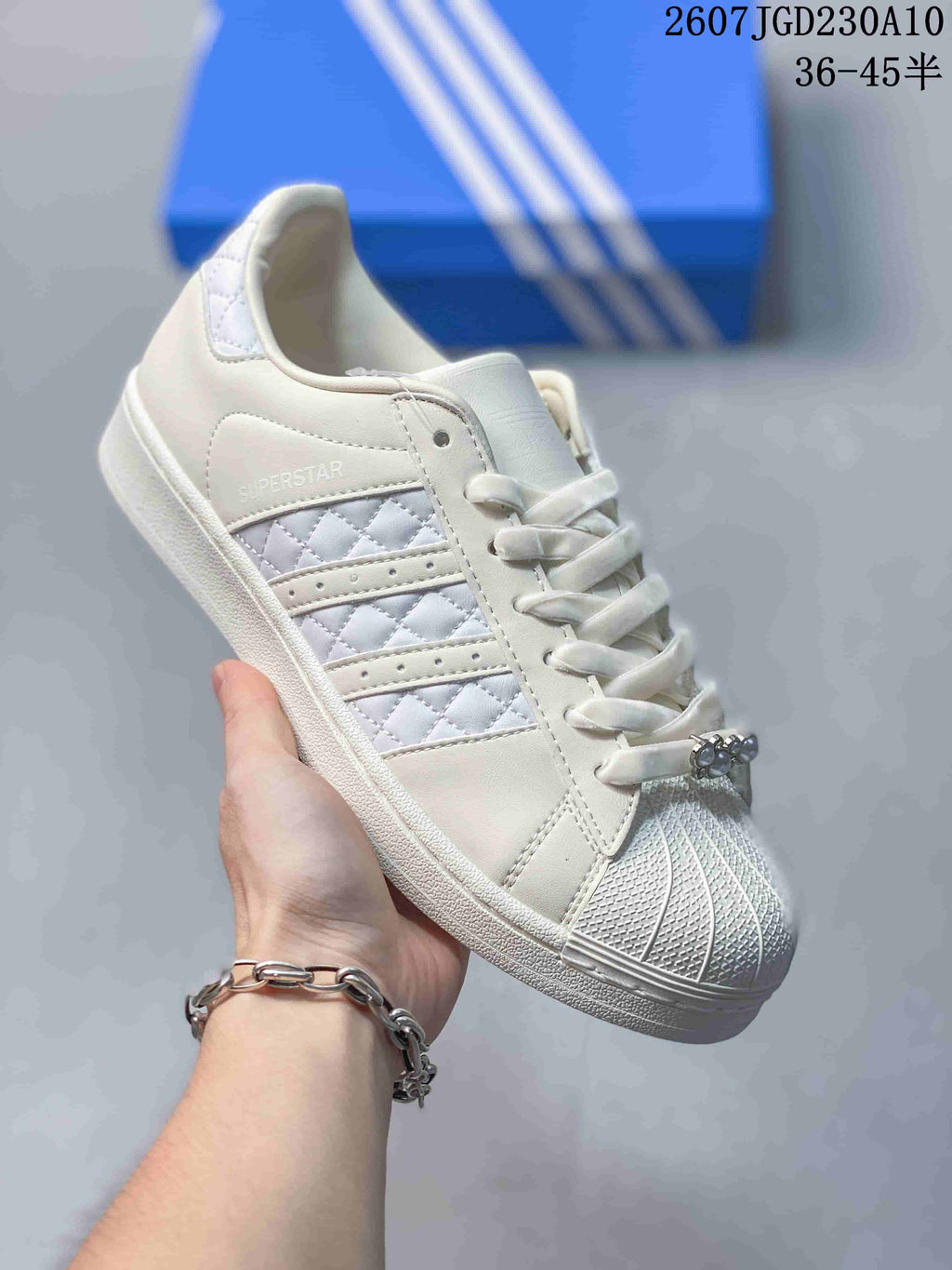 Adidas Superstar II White Sneakers 2607JGD230A10