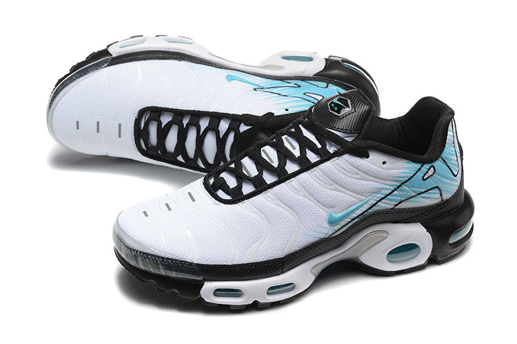 Nike Air Max Plus White and Teal Sneakers