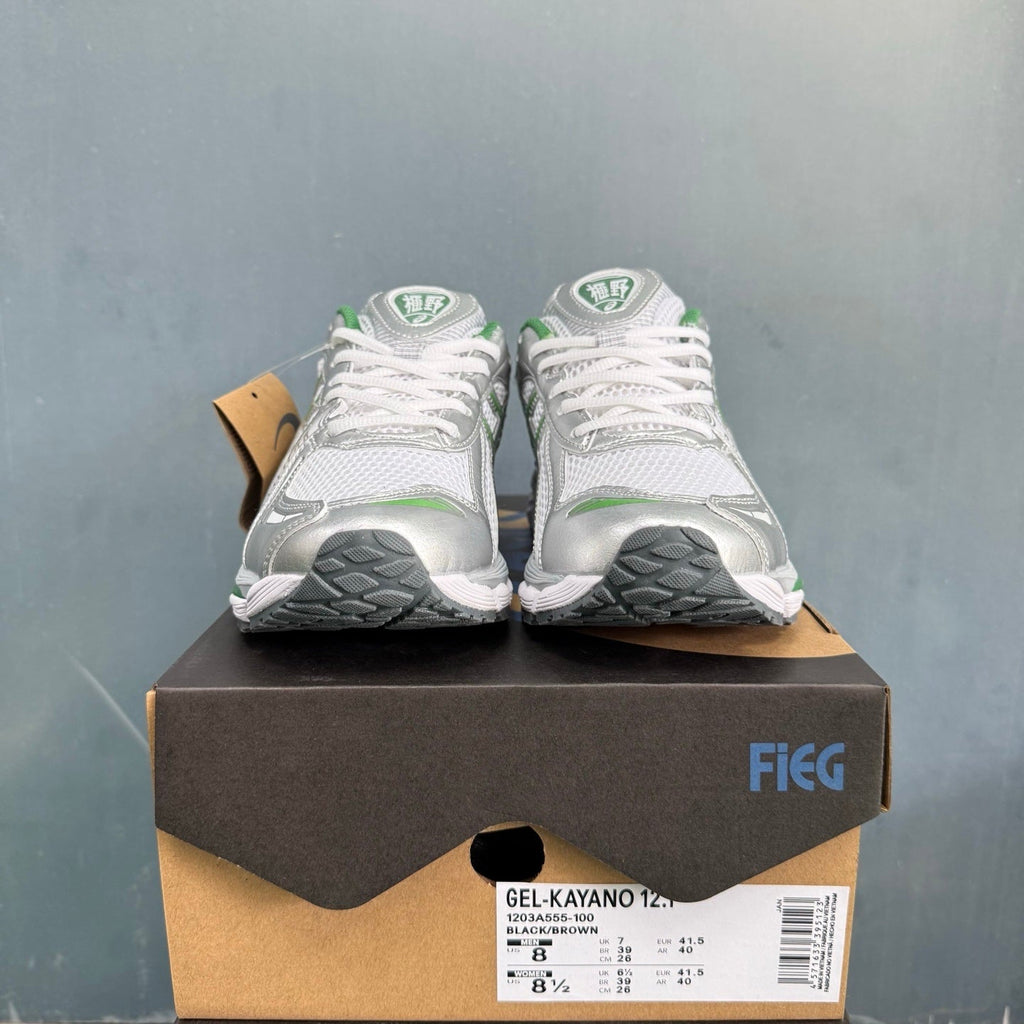 ASICS GEL-KAYANO 12.1 Sneakers White Silver Green