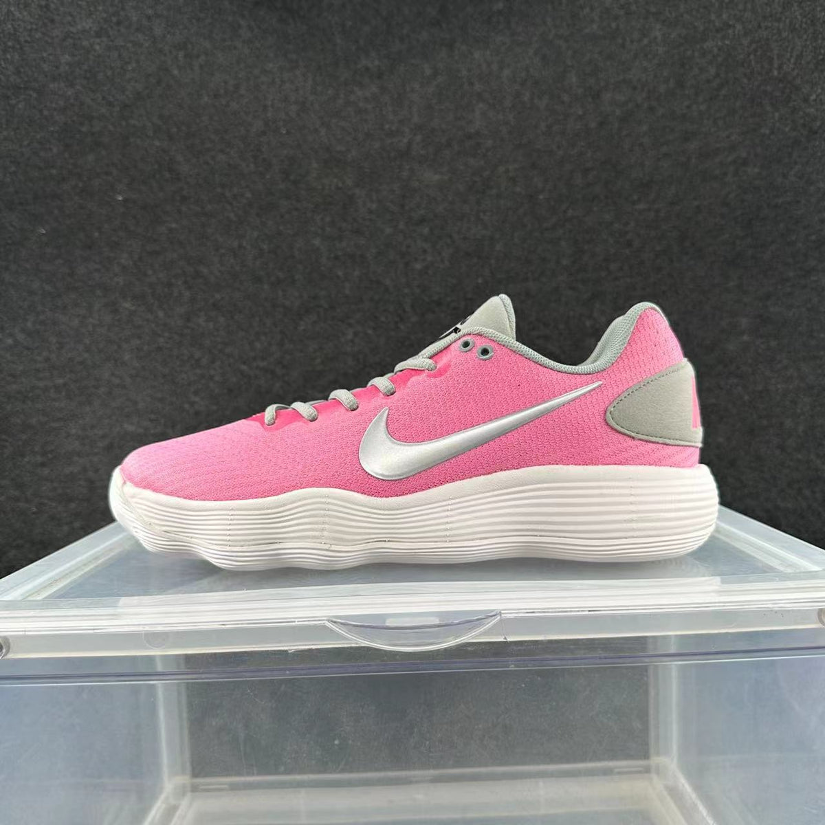 Nike Pink and Grey Low-Top Sneakers