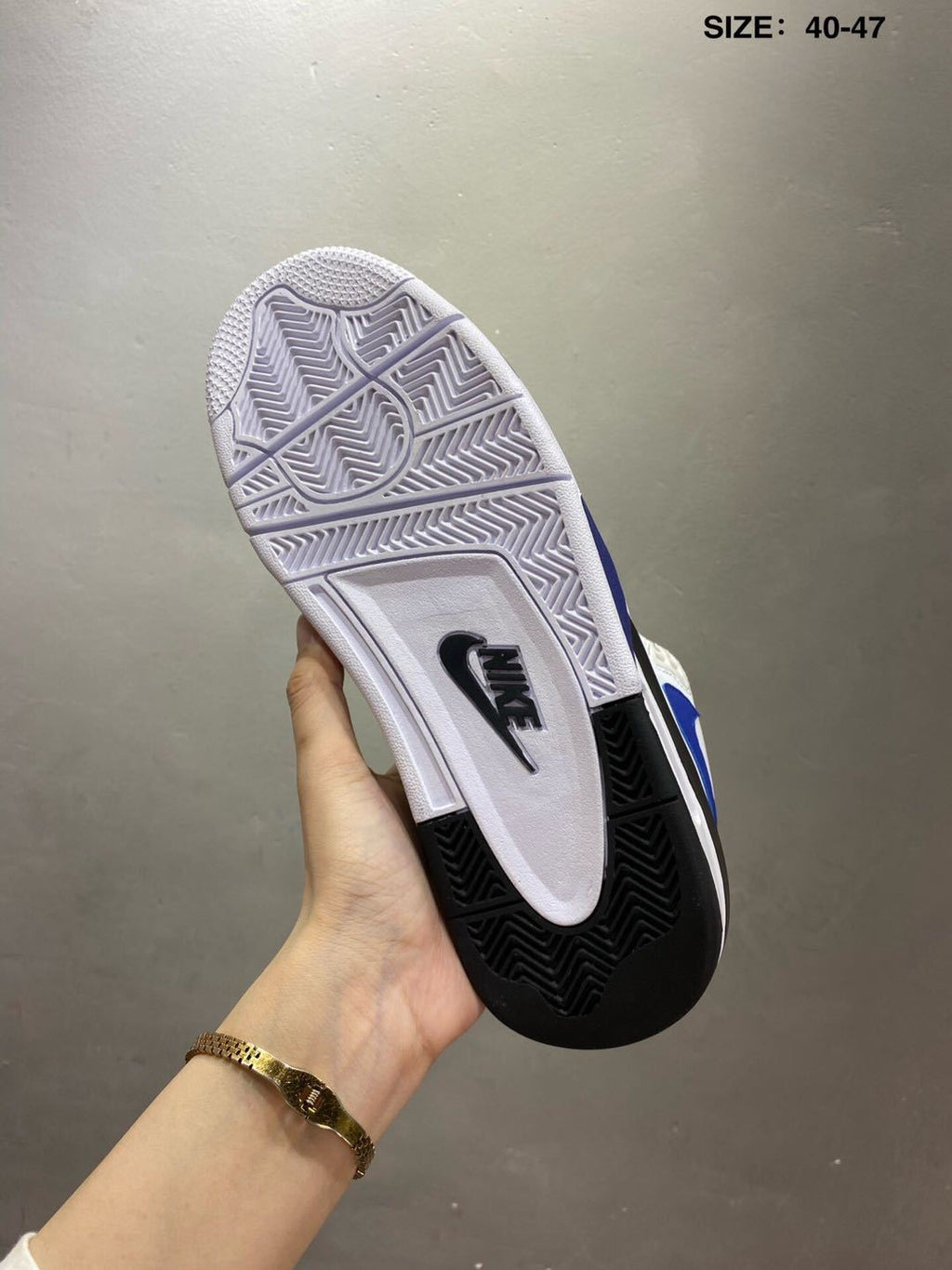 Nike Air Flight 89 Sneakers White and Royal Blue