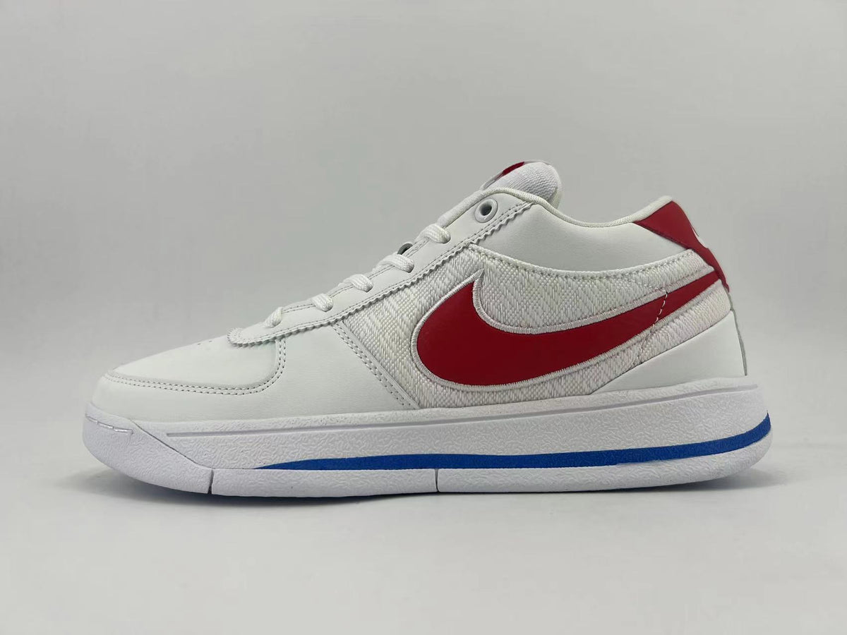 Nike White, Blue and Red Low-Top Sneakers