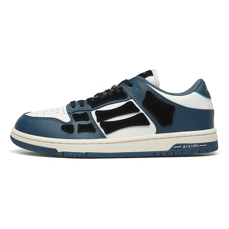 AMIRI Low-Top Sneakers in Navy, White and Black