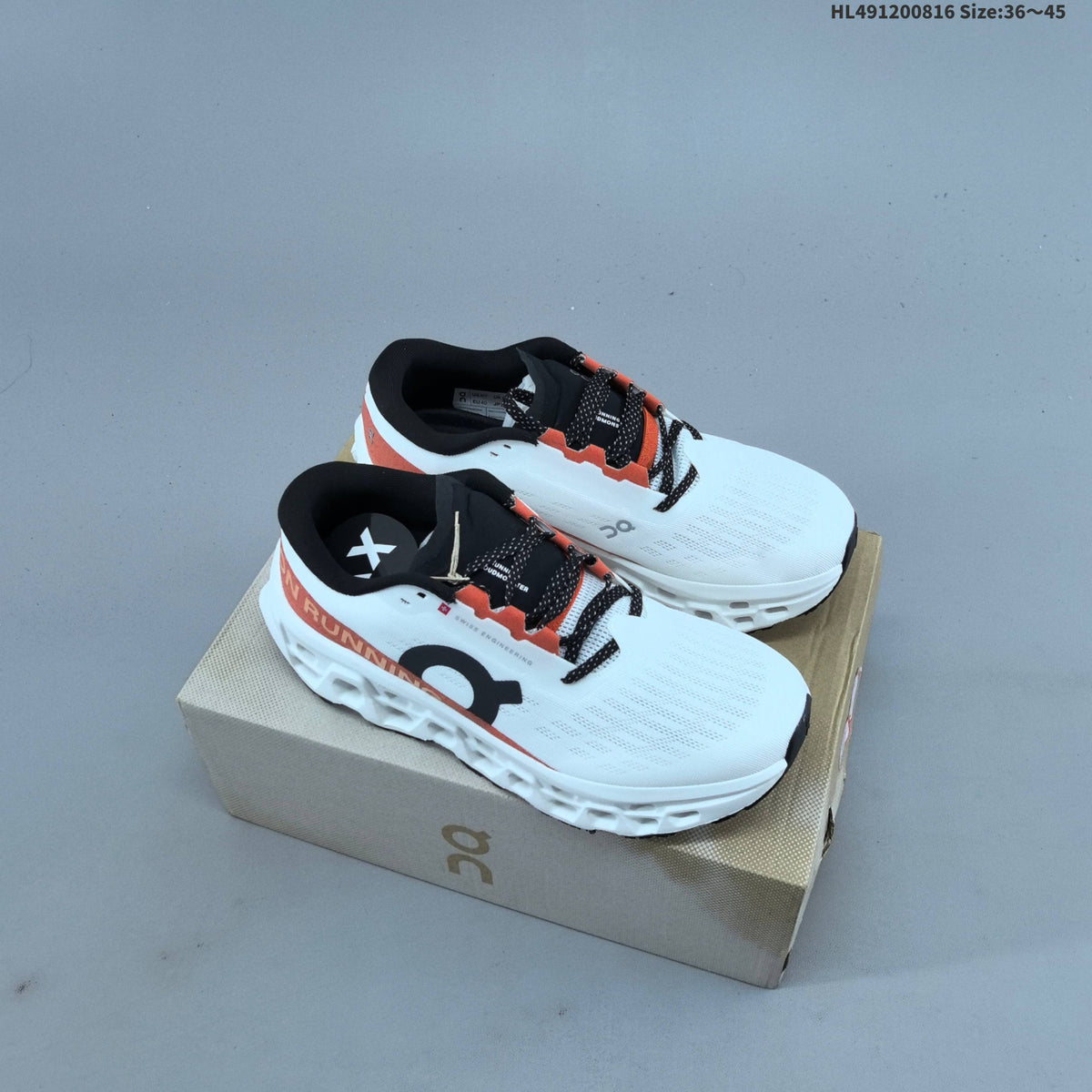 On Cloudmonster 3 Hyper Running Shoes White Orange