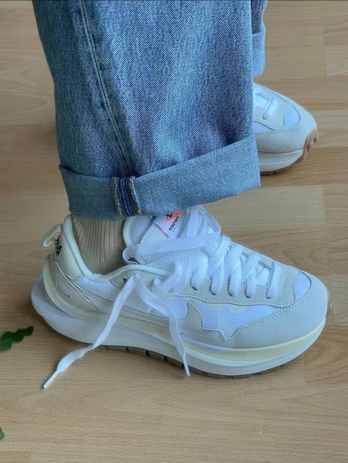 Nike x sacai VaporWaffle Sneakers, White DD1875-100
