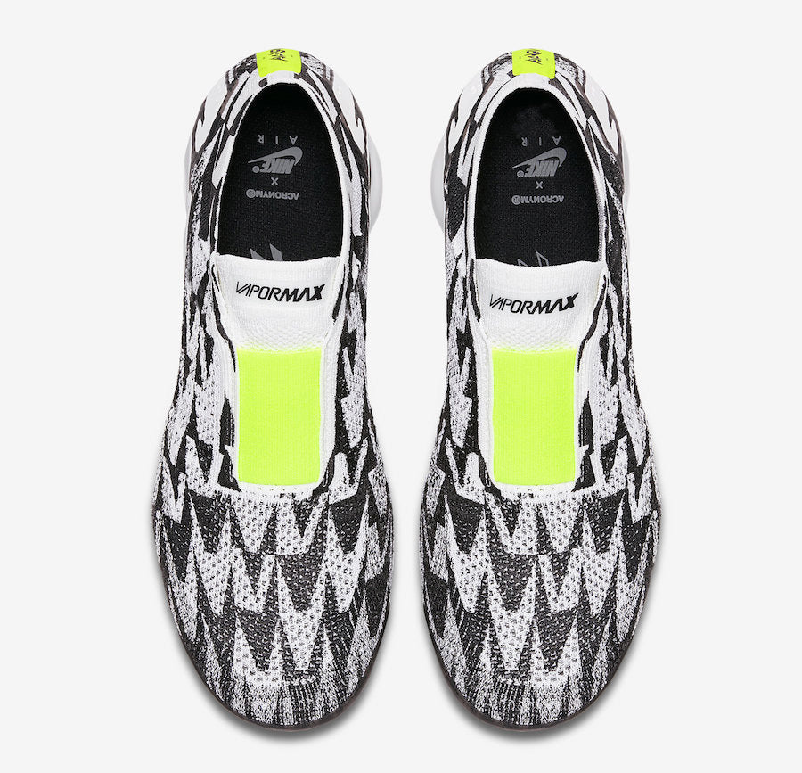 Nike Air VaporMax Moc 2 Acronym Black White Volt AQ0996-001