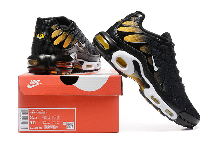 Nike Air Max Plus Black and Gold Sneakers