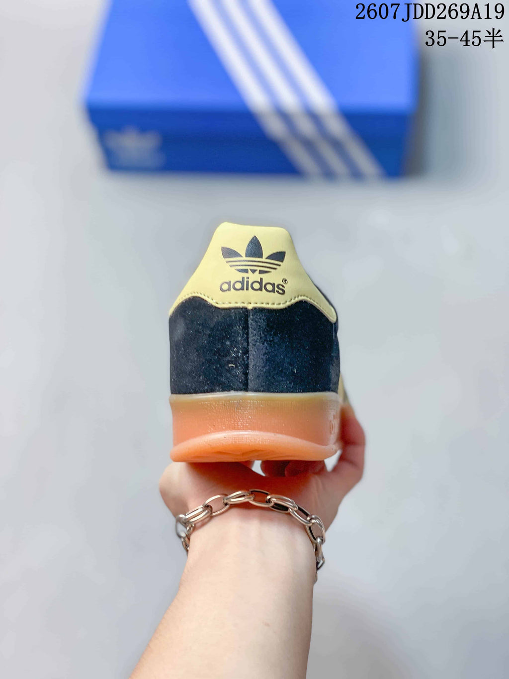 Adidas Originals Gazelle Black Gold Sneakers JI1371